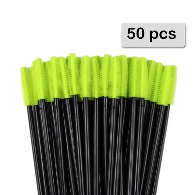 25 peças de aplicador de silicone para rímel