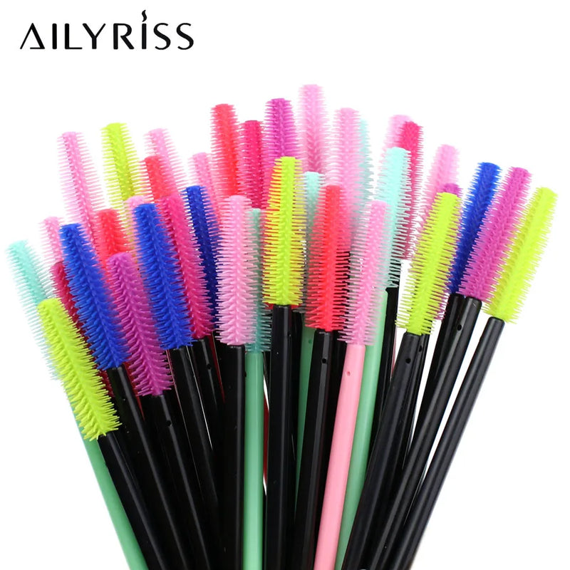 25 peças de aplicador de silicone para rímel