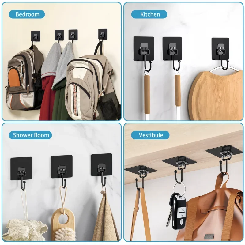 Ganchos de parede à prova d'água para a cozinha